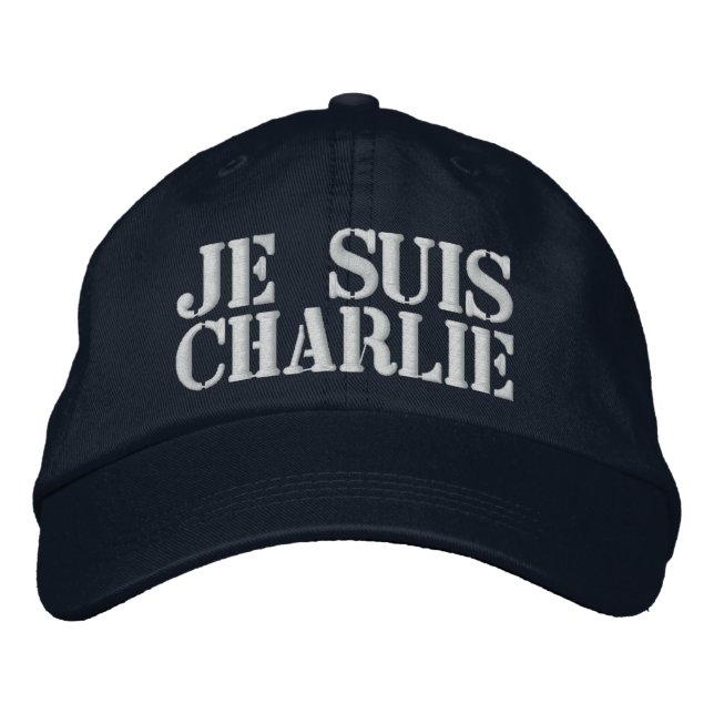 Je Suis Charlie Baseball Cap Bestickte Kappe (Vorderseite)