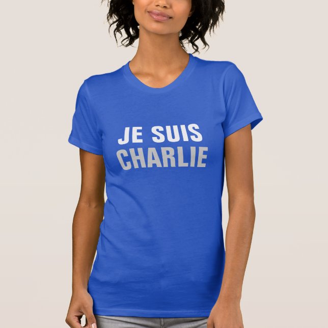 Je Suis Charlie, bin ich Charlie T-Shirt (Vorderseite)