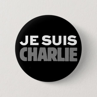Je Suis Charlie - ich bin Charlie-Schwarzes Button