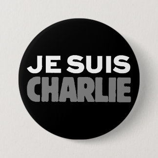 Je Suis Charlie - ich bin Charlie-Schwarzes Button