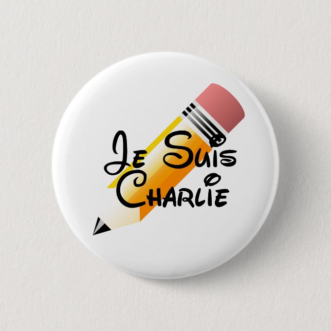 Je Suis Charlie Knopf Button (Vorderseite)