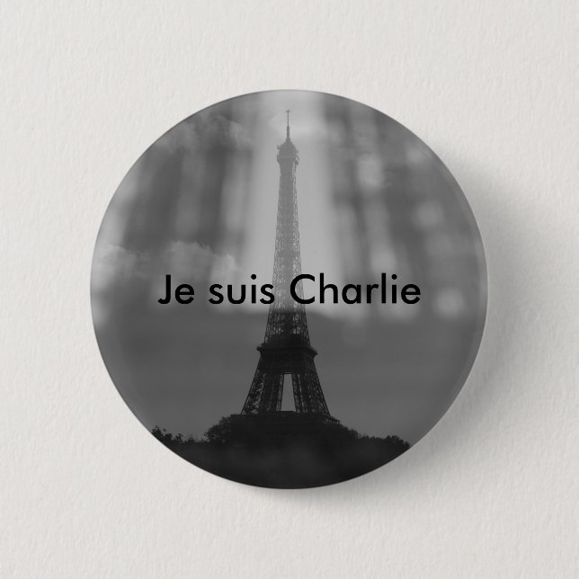 Je Suis Charlie Knopf Button (Vorderseite)