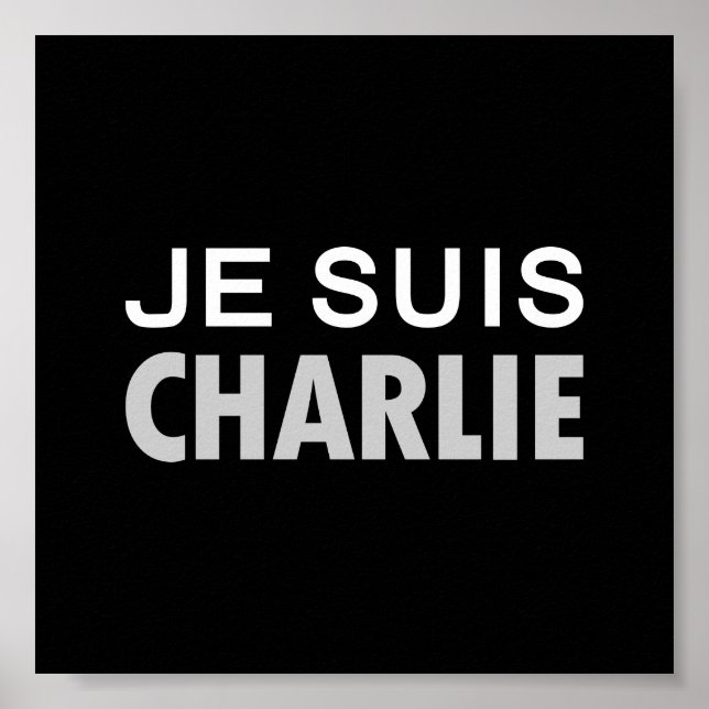 JE SUIS CHARLIE - Volk der nationalen Einheit Poster (Vorne)