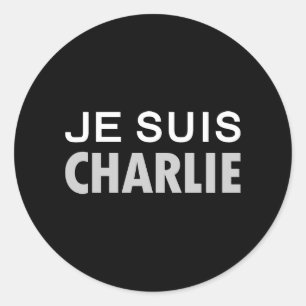 JE SUIS CHARLIE - Volk der nationalen Einheit Runder Aufkleber
