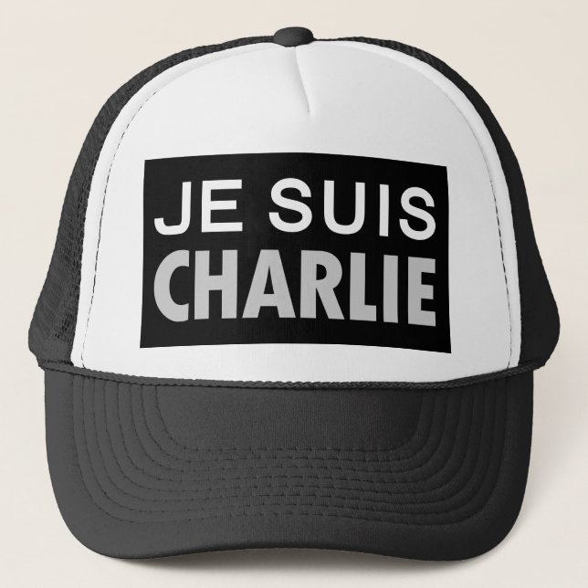JE SUIS CHARLIE - Volk der nationalen Einheit Truckerkappe (Vorderseite)