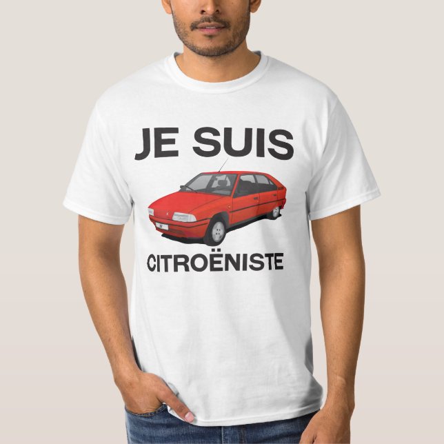Je suis citroëniste - rotes Citroën BX T-Shirt (Vorderseite)