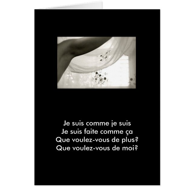 Je Suis Comme Je Suis (Vorne)