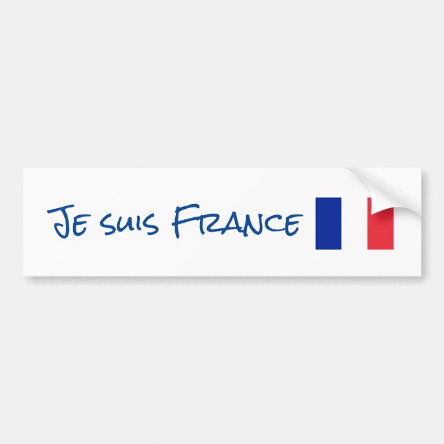 Je suis France Autoaufkleber (Vorne)