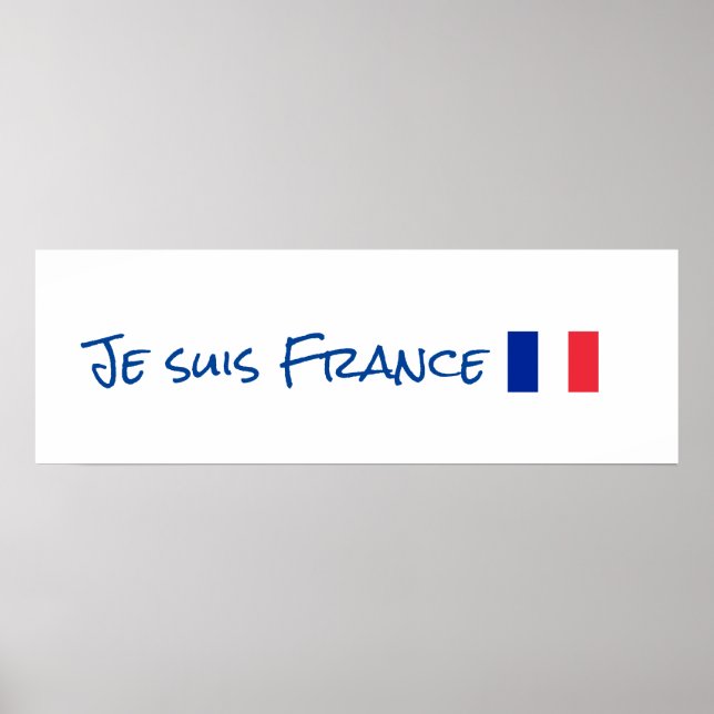 Je suis France Poster (Vorne)