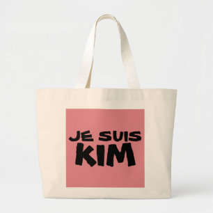 JE SUIS (I AM) KIM DAVIS-TASCHE JUMBO STOFFBEUTEL