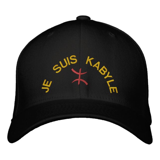 Je Suis Kabyle Bestickte Baseballkappe (Vorderseite)