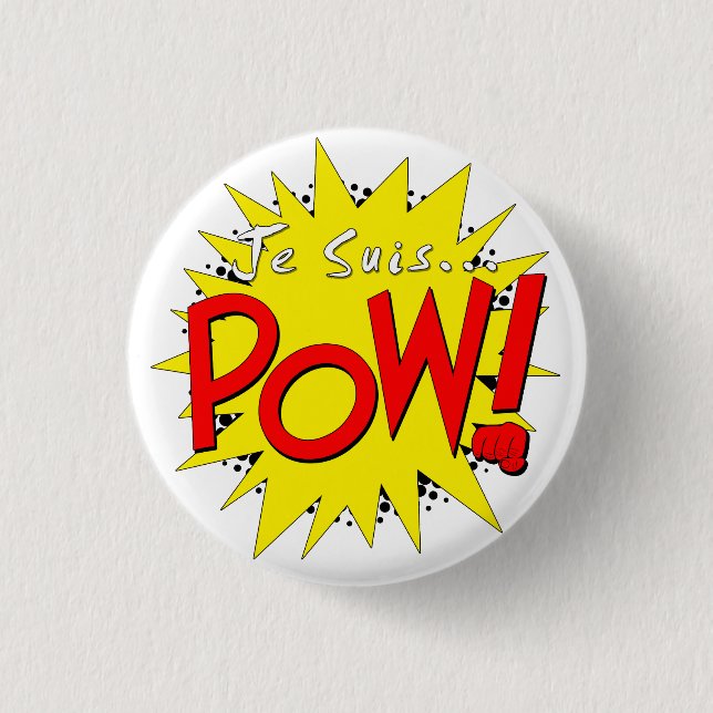 Je suis KRIEGSGEFANGEN Abzeichen Button (Vorderseite)