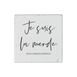 Je Suis La Merde Marmormagnet Steinmagnet
