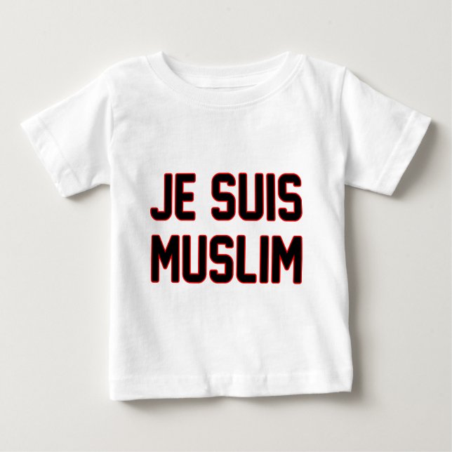 Je Suis Moslems Baby T-shirt (Vorderseite)