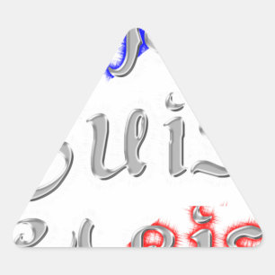 Je Suis Paris Art Print Dreieckiger Aufkleber