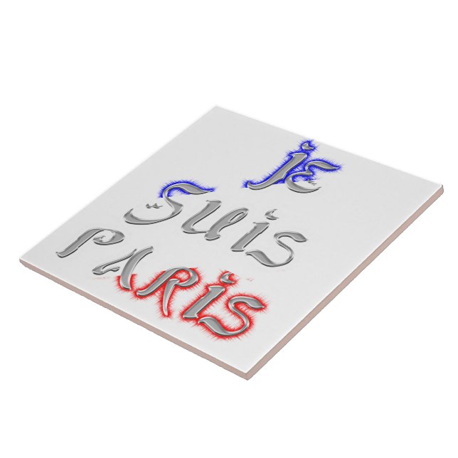 Je Suis Paris Art Print Fliese (Seite)