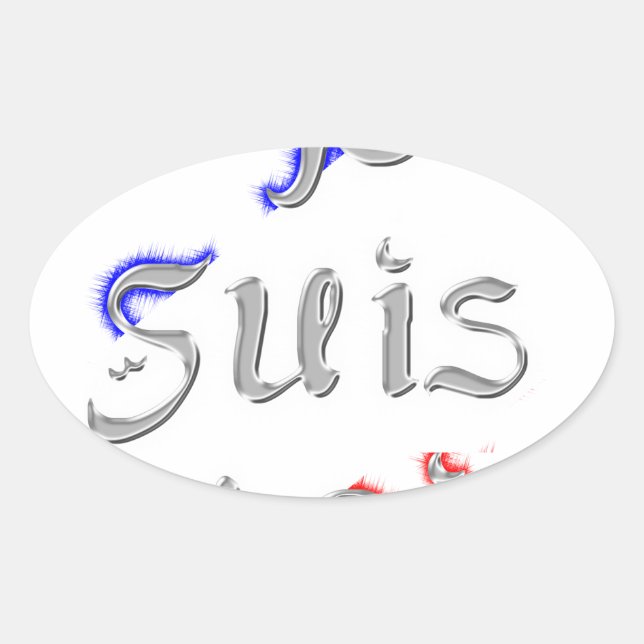 Je Suis Paris Art Print Ovaler Aufkleber (Vorderseite)