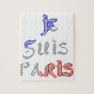 Je Suis Paris Art Print Puzzle