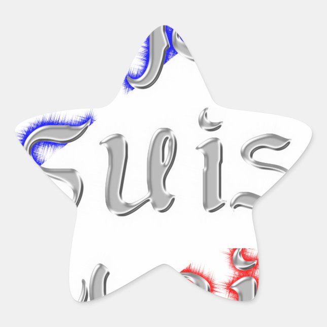 Je Suis Paris Art Print Stern-Aufkleber (Vorderseite)