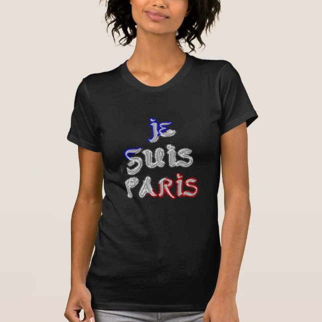 Je Suis Paris Art Print T-Shirt (Vorderseite)