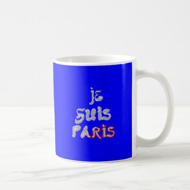 Je Suis Paris Art Print Tasse (Rechts)