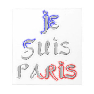 Je Suis Paris I Liebe Paris Notizblock