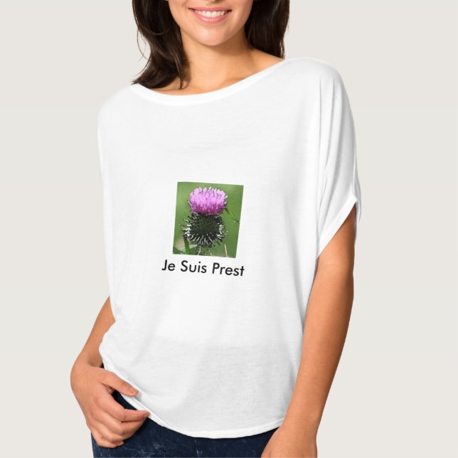 Je Suis Prest Distel T T-Shirt (Vorderseite)