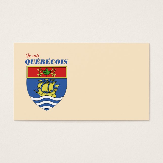 Je suis Quebecois (Vorderseite)