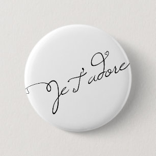 Je T adore Button