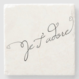 Je T adore Steinuntersetzer