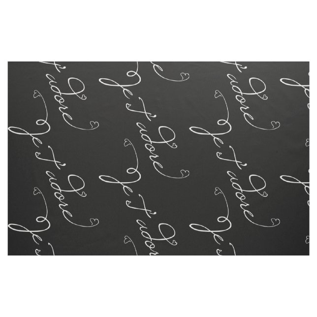 Je T adore Stoff (Fat Quarter (45,7 x 55,9 cm))