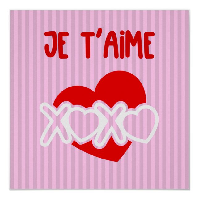 Je t’aime. poster (Vorderseite)