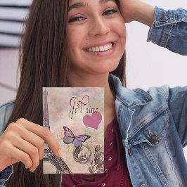 Je T' Aime Vintag Valentine Postkarte