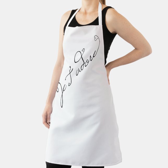 Je T'adore I Adore You're in Französisch Schürze (InSitu)