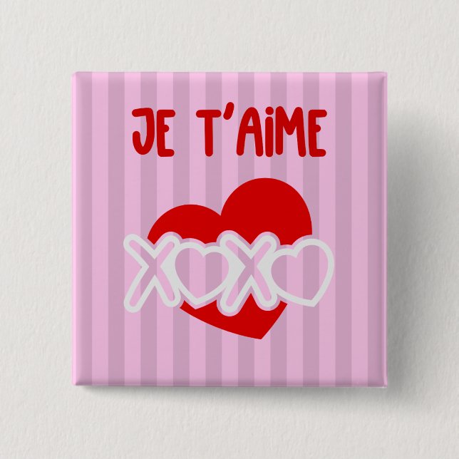 Je t'aime button (Vorderseite)