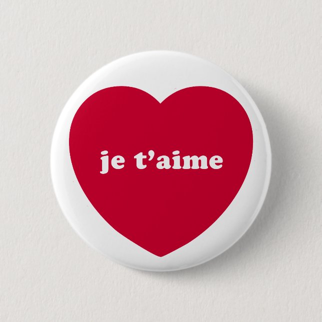 JE T'AIME BUTTON (Vorderseite)