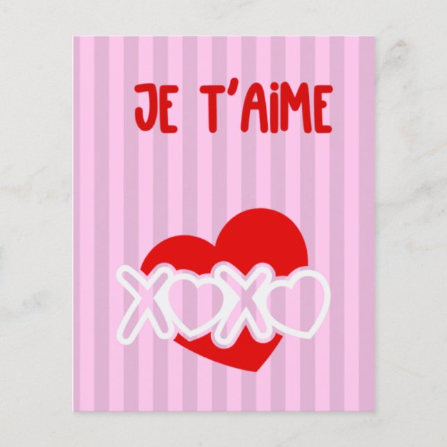 Je t'aime flyer (Vorne)
