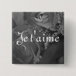 "Je t'aime" (französische Übersetzung von "mir Button
