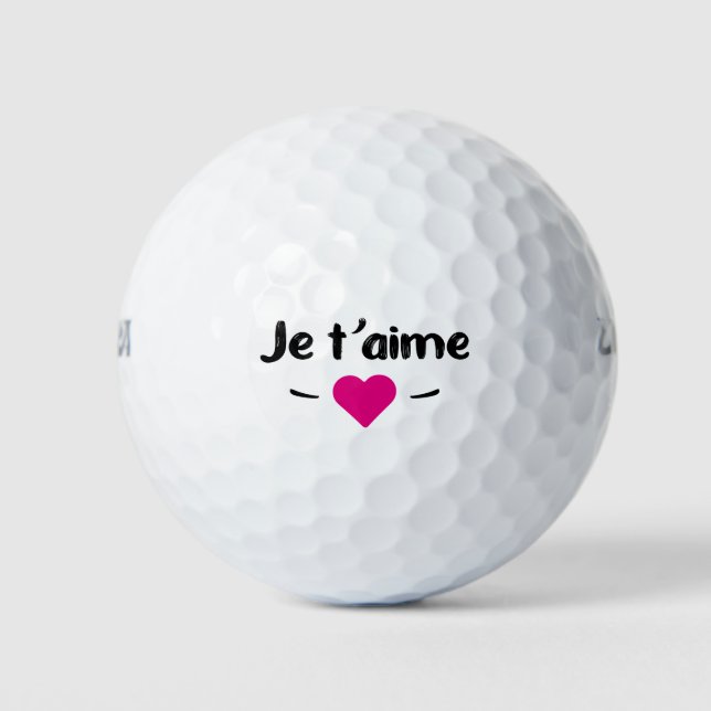 Je taime golfball (Vorderseite)
