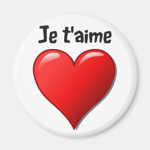 Je t'aime - i-Liebe Sie auf französisch Magnet