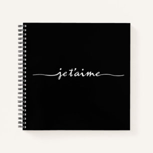 je t'aime - Ich liebe dich auf Französisch Notizbuch