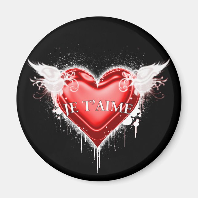Je t'aime (Ich Liebe dich) Magnet (Vorne)