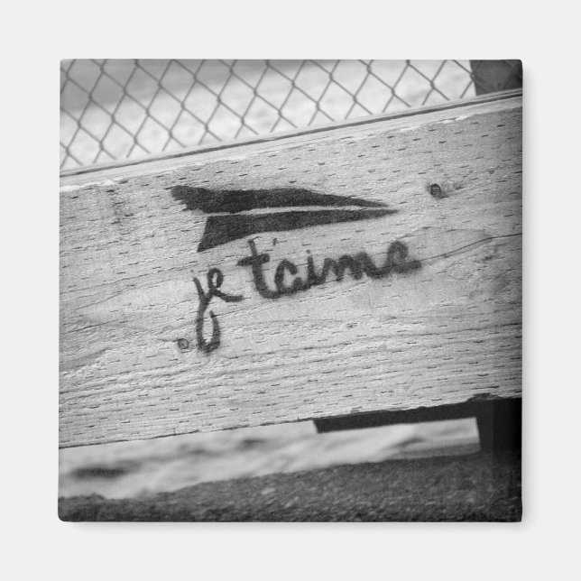 Je T'aime (ich Liebe du) Magnet (Vorne)