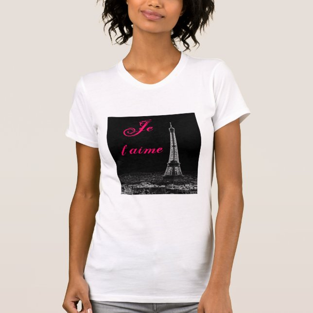 Je t'aime Paris T-Shirt (Vorderseite)