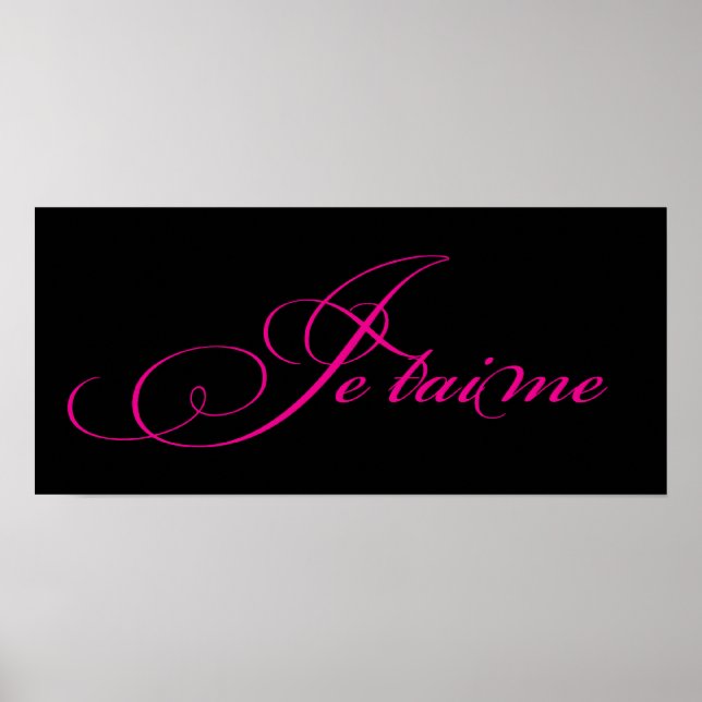 Je taime Poster/Print Poster (Vorne)