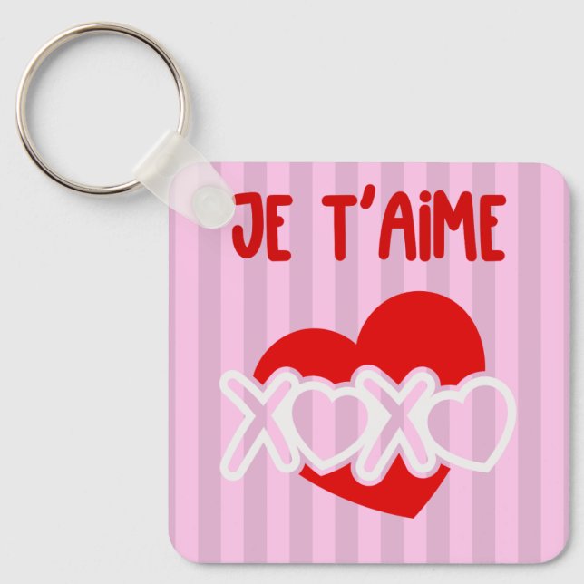 Je t'aime schlüsselanhänger (Vorderseite)
