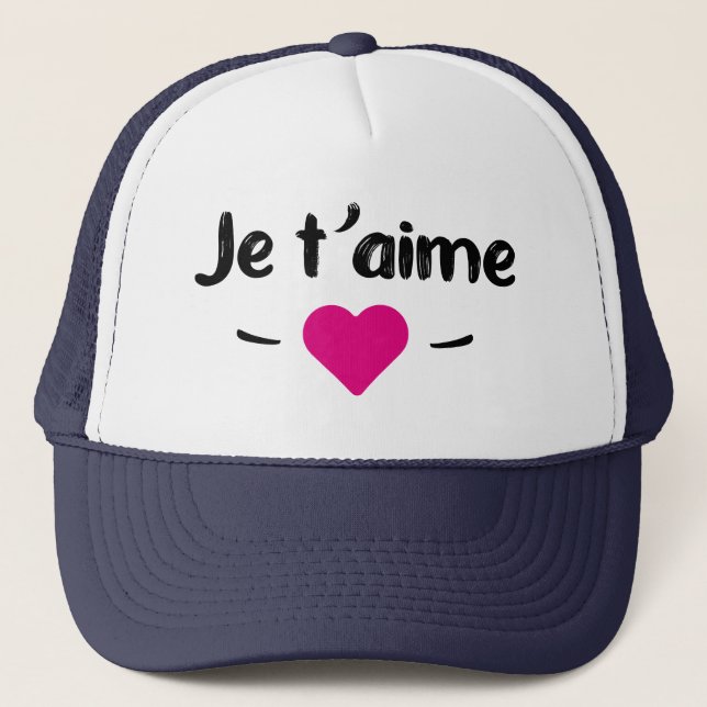 Je taime truckerkappe (Vorderseite)