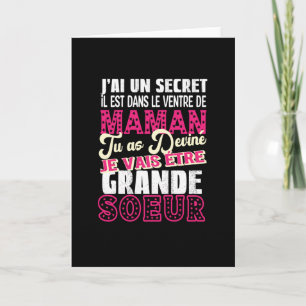 Je Vais Être Grande Soeur Karte