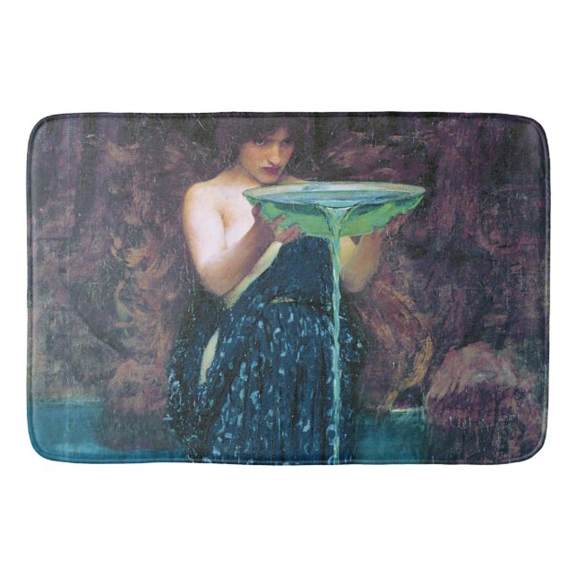 Jealous Circe, John William Waterhouse Badematte (Vorderseite)