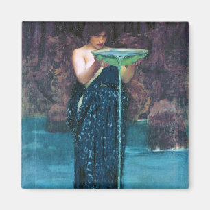 Jealous Circe, John William Waterhouse Magnet